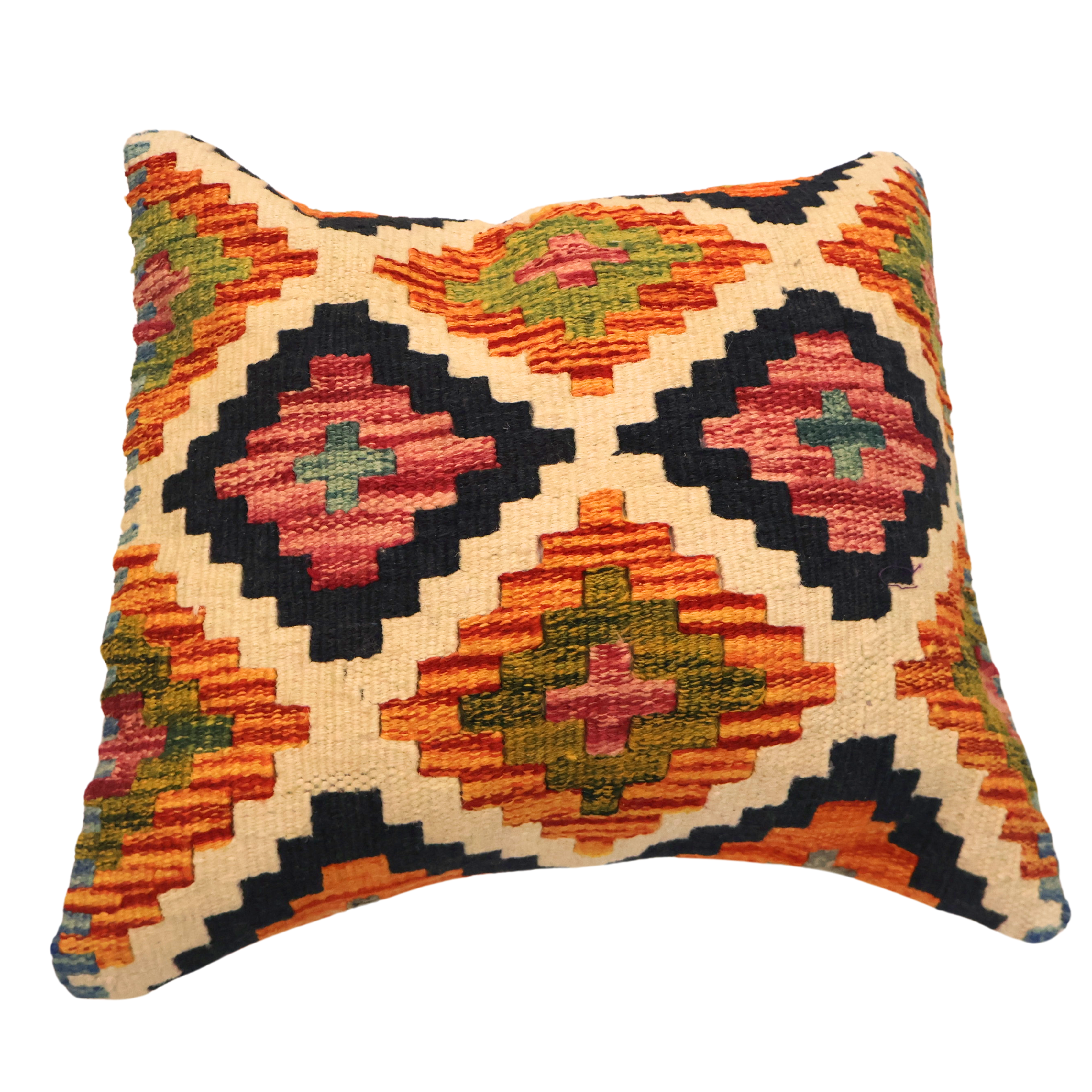 Baltistan Kilim Cushion - Autumn Hues