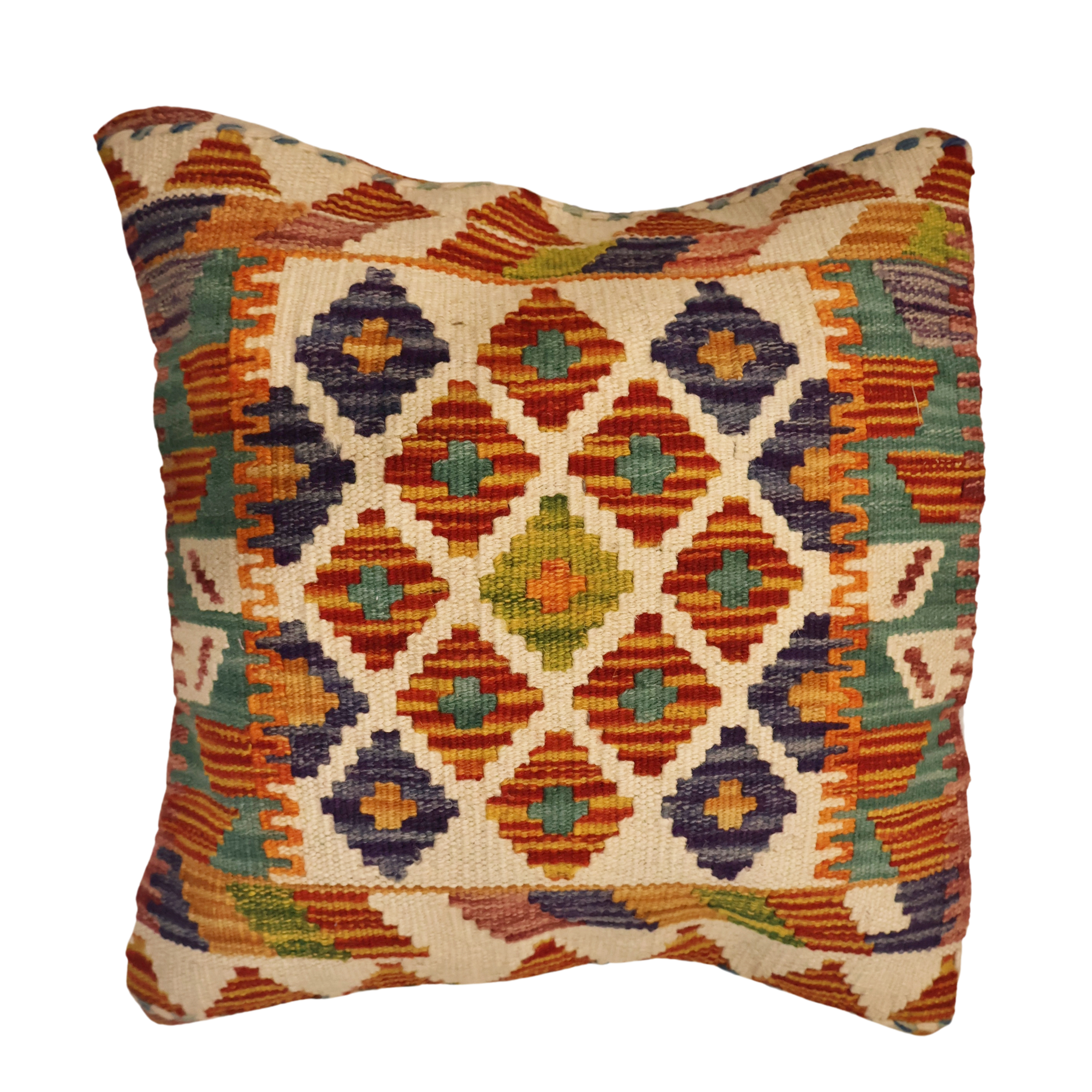 Baltistan Kilim Cushion - Festival Pattern