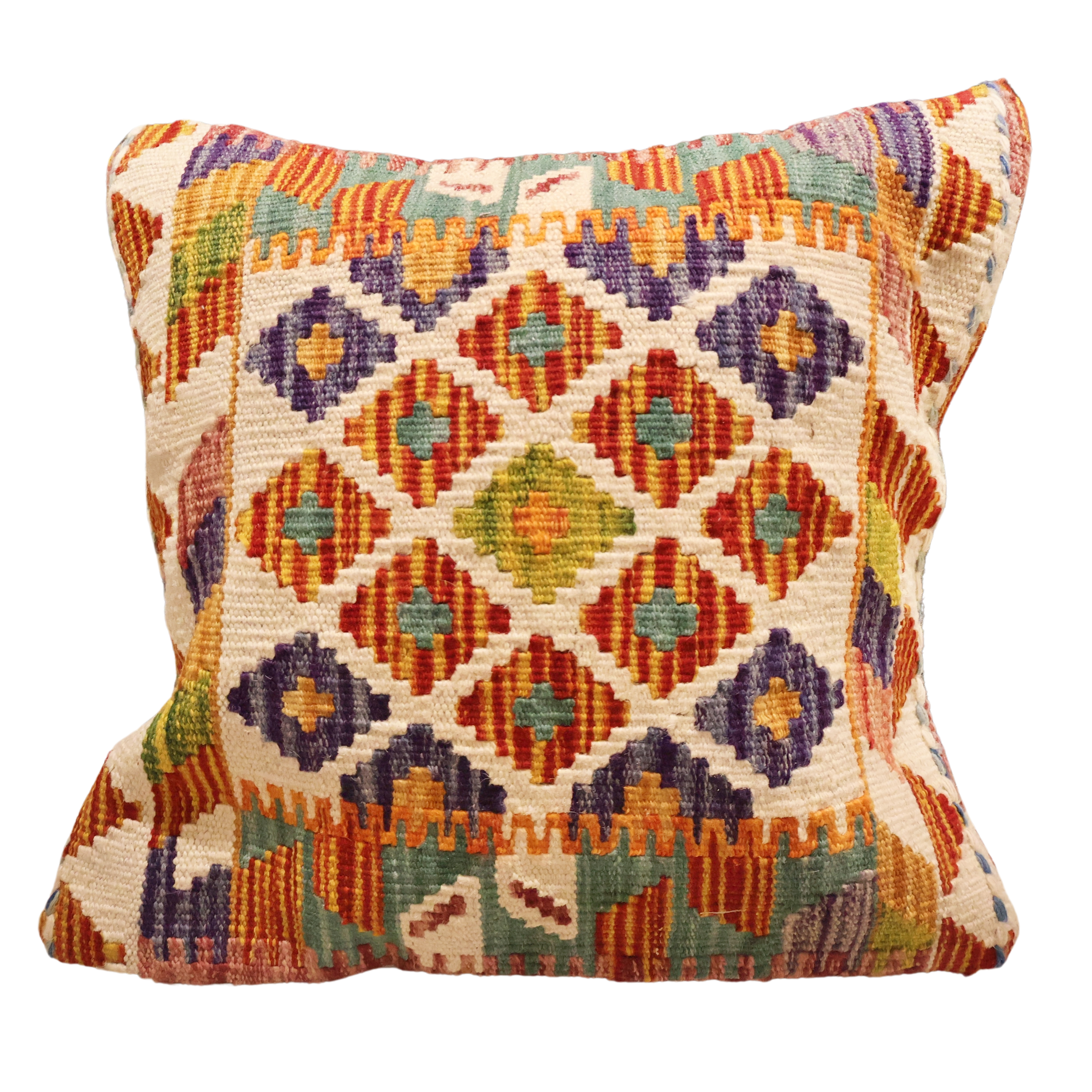 Baltistan Kilim Cushion - Festival Pattern