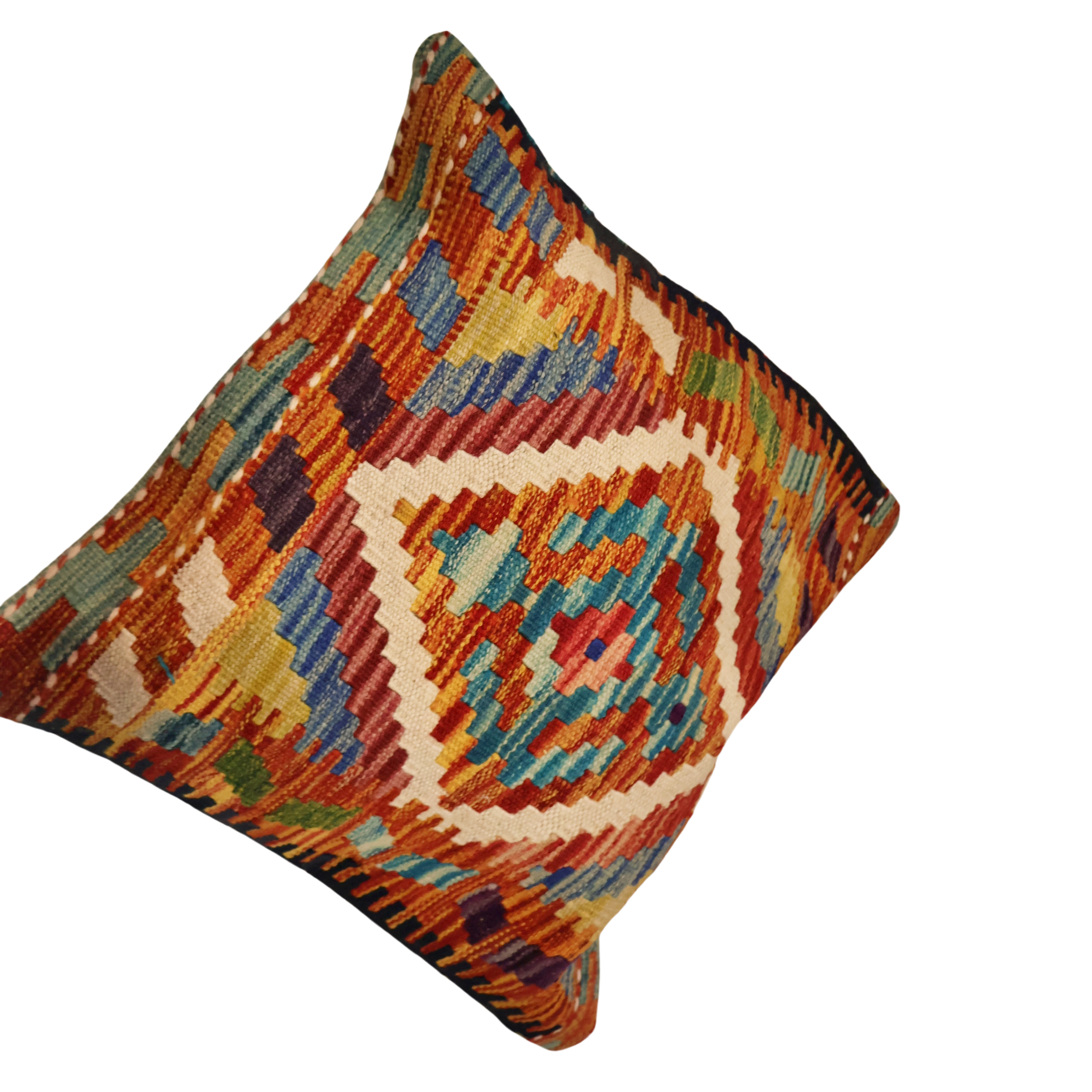 Baltistan Kilim Cushion - Sunset Mirage