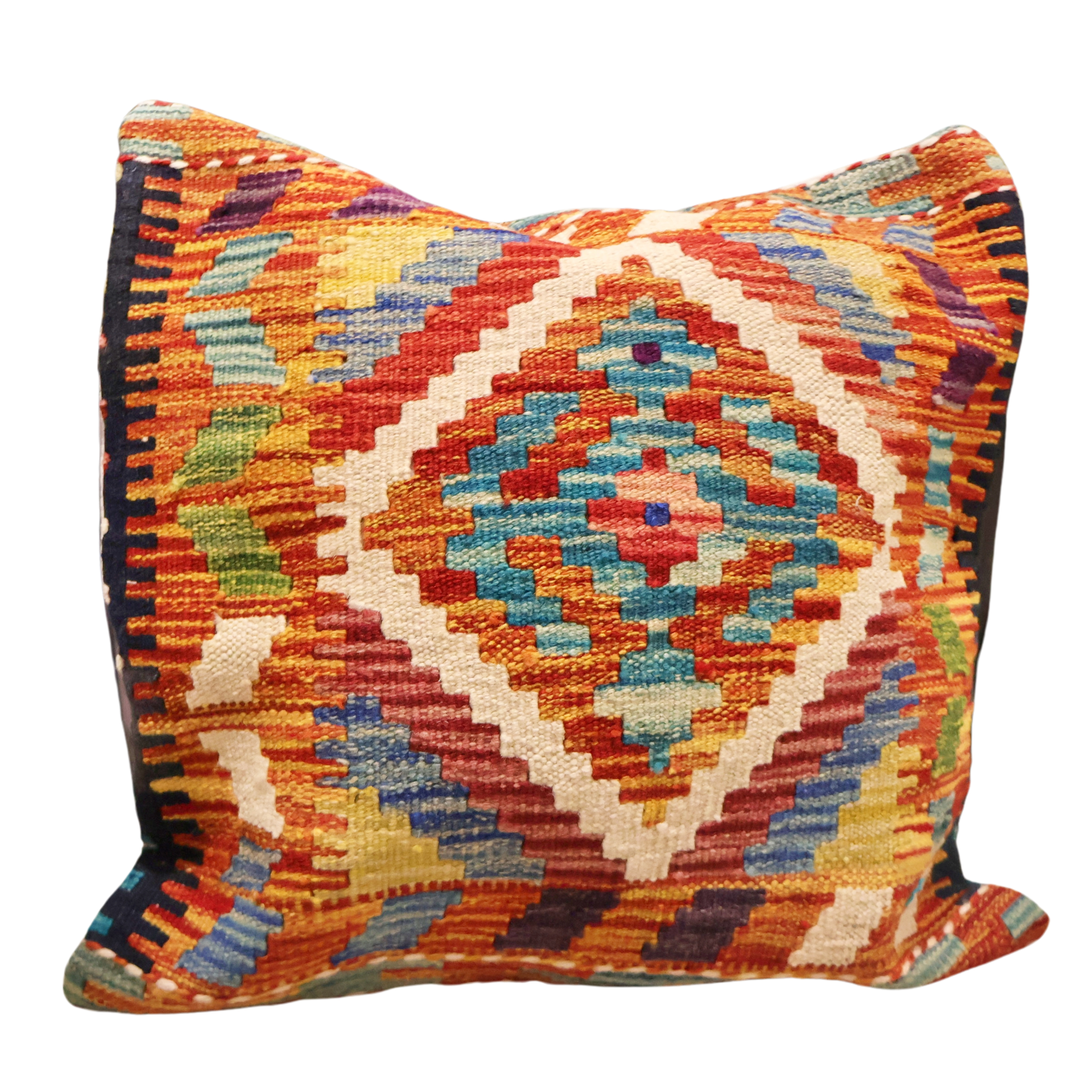 Baltistan Kilim Cushion - Sunset Mirage