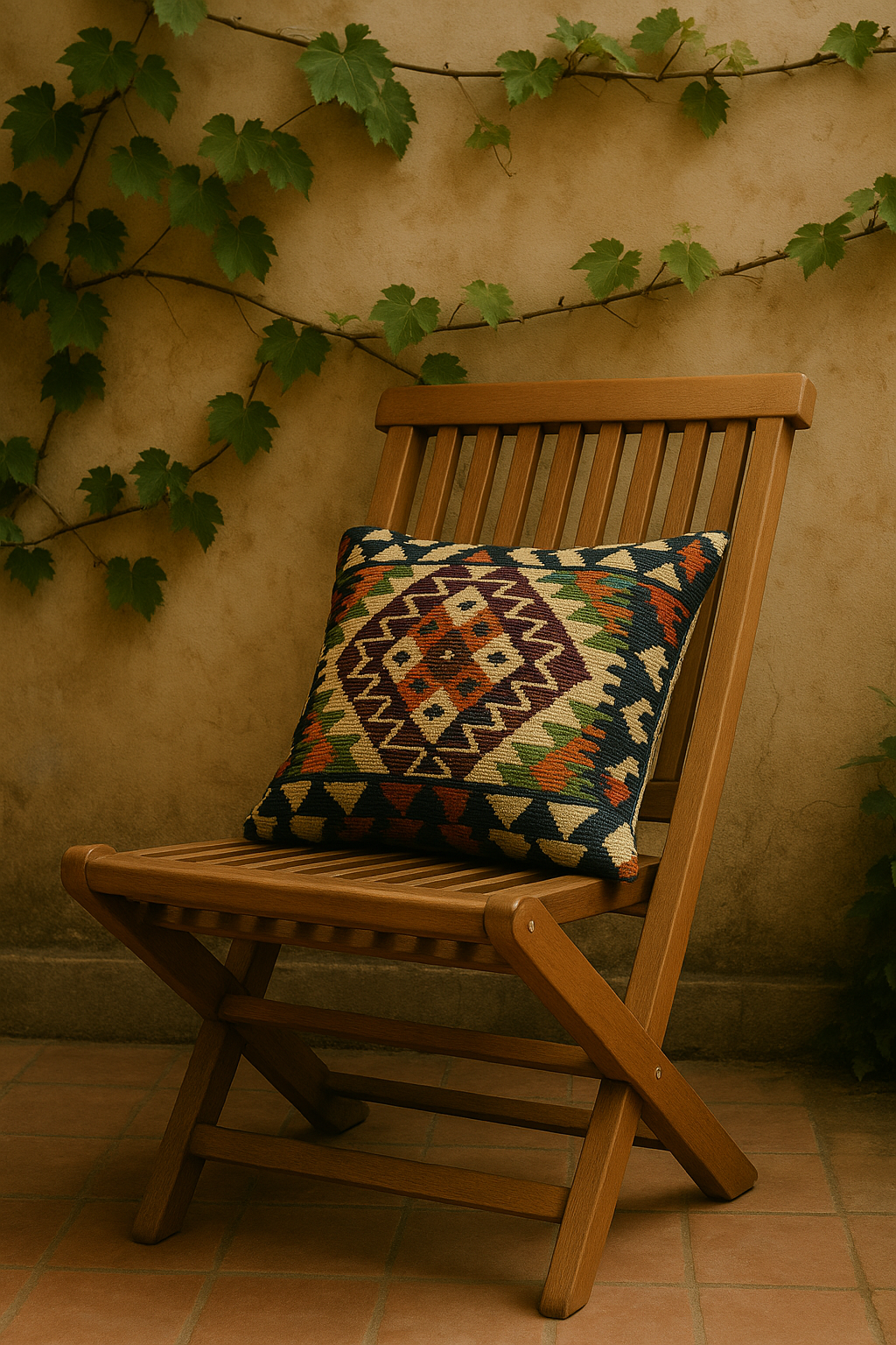 Slatted Wooden Chair