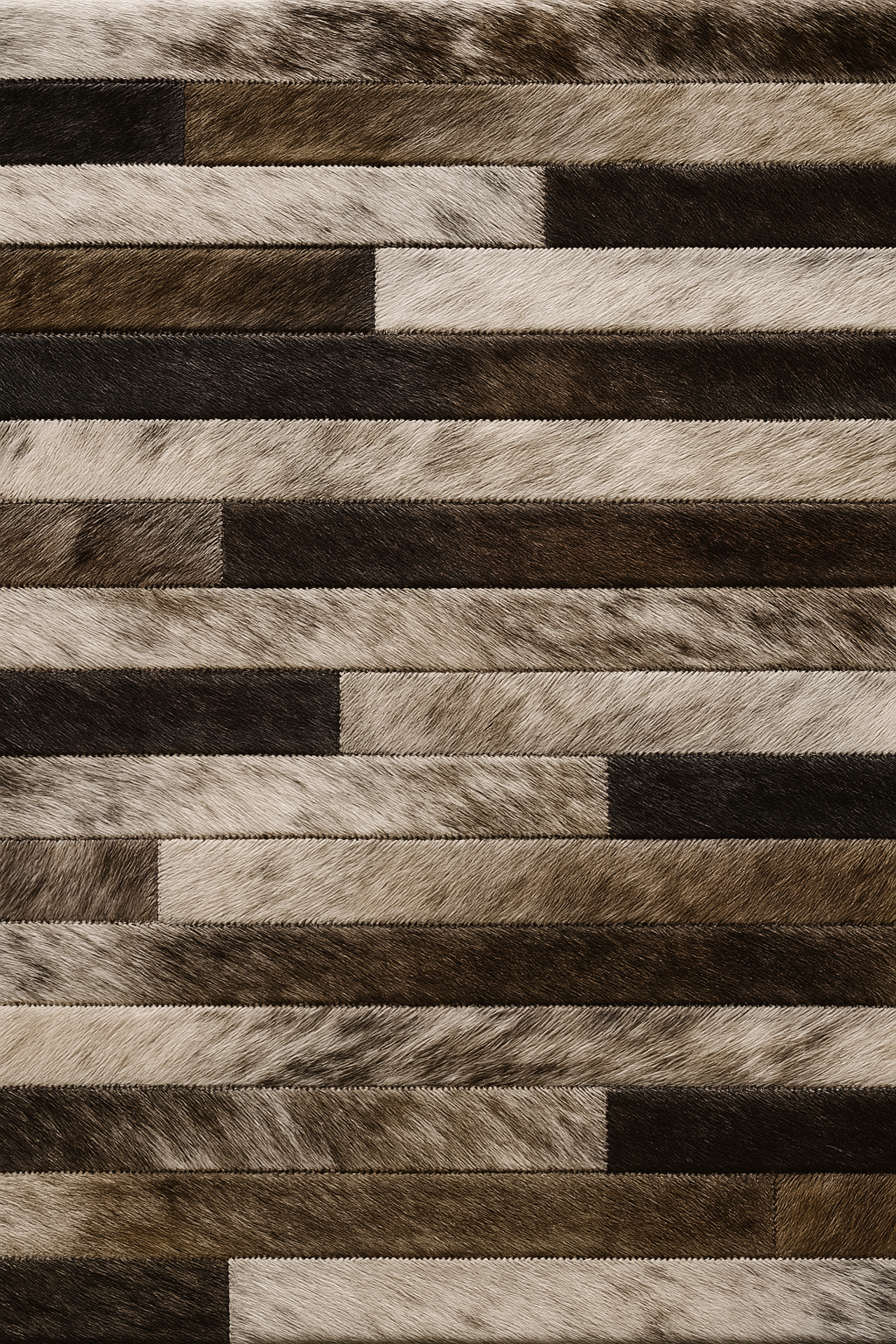 Striped Cowhide Accent Pillow