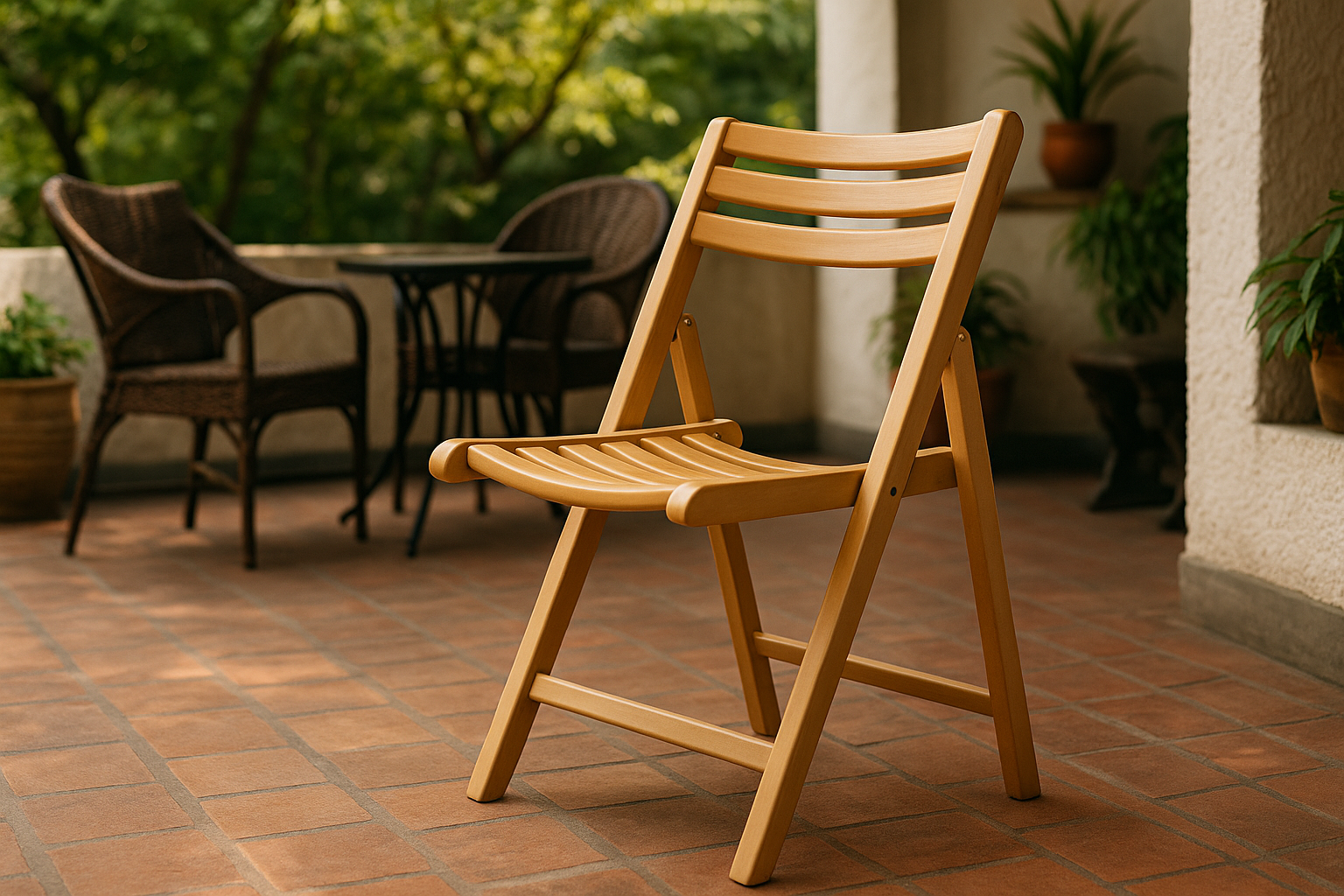 Foldable Wooden Chair