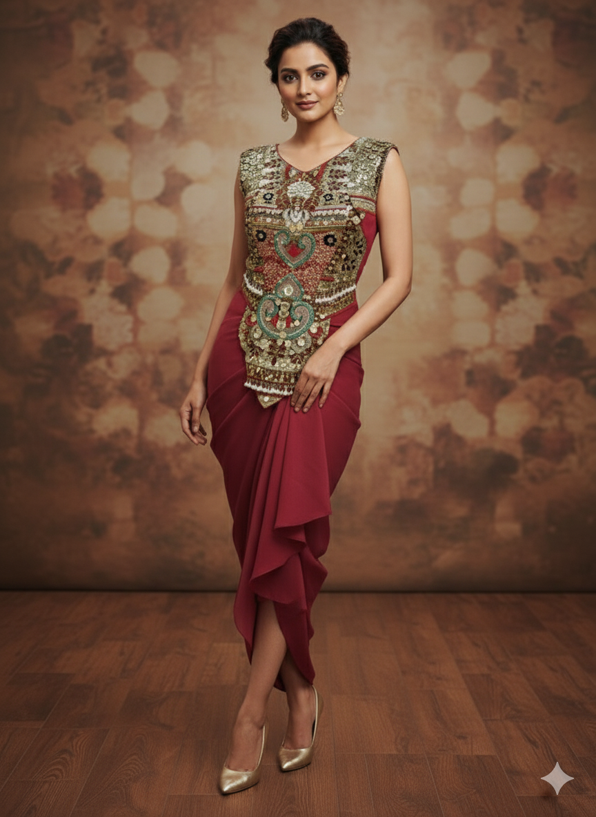 The Imperial Garnet Drape 