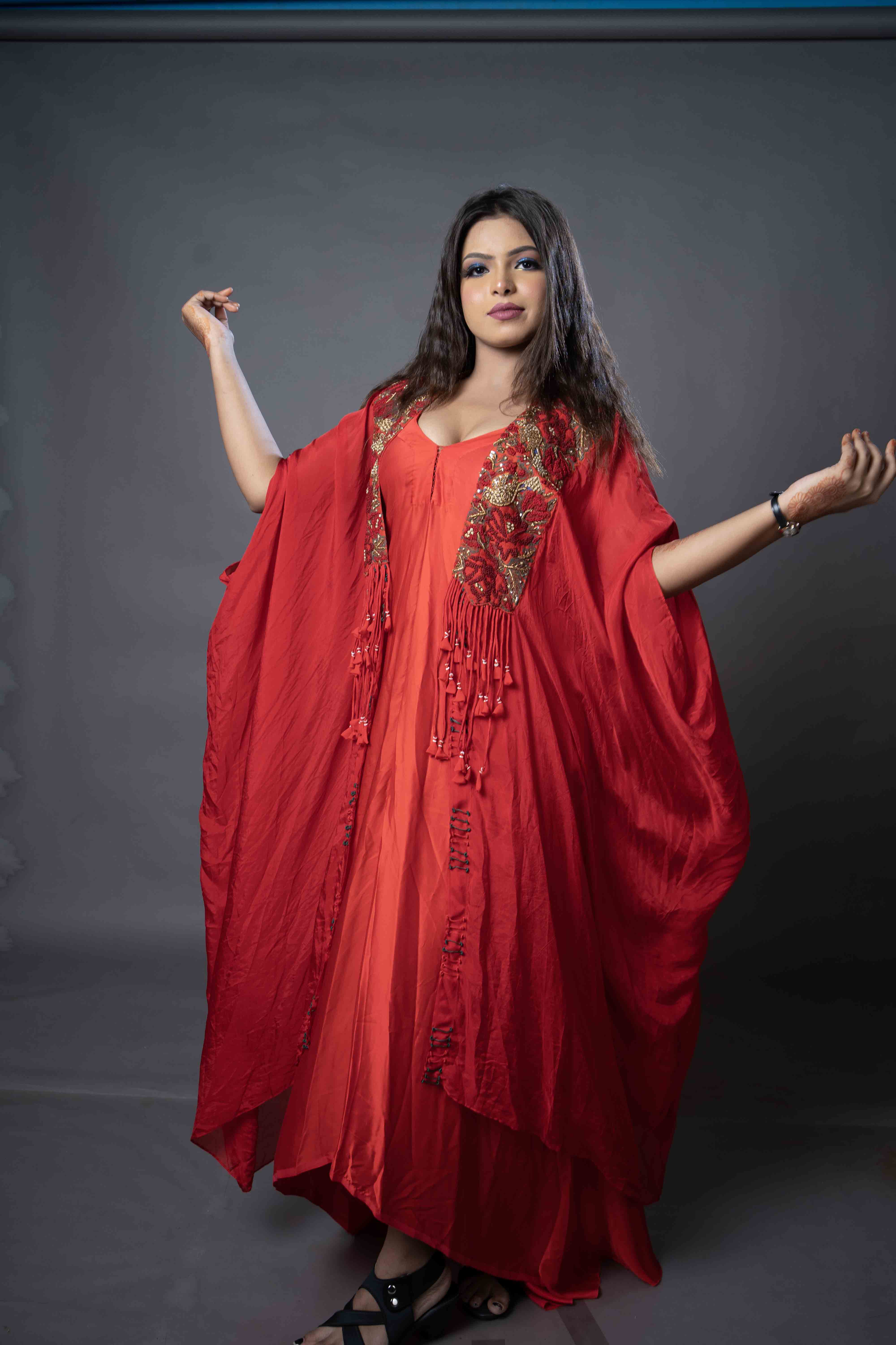 Red full dress 