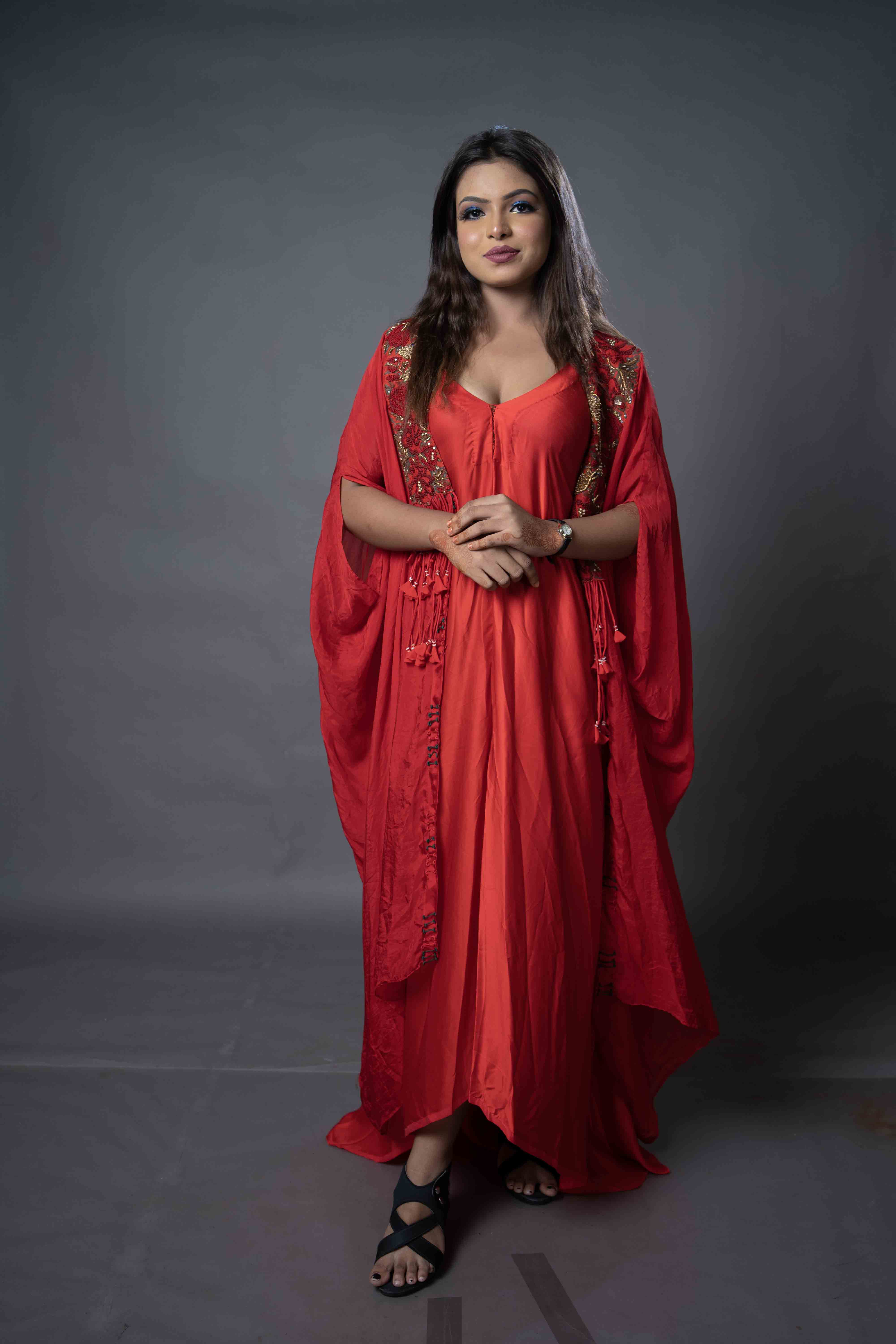 Red full dress 