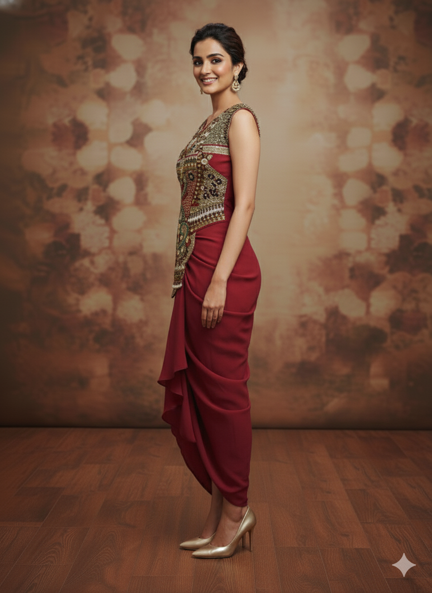 The Imperial Garnet Drape 