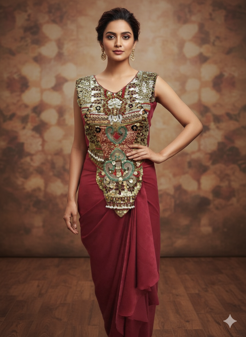 The Imperial Garnet Drape 