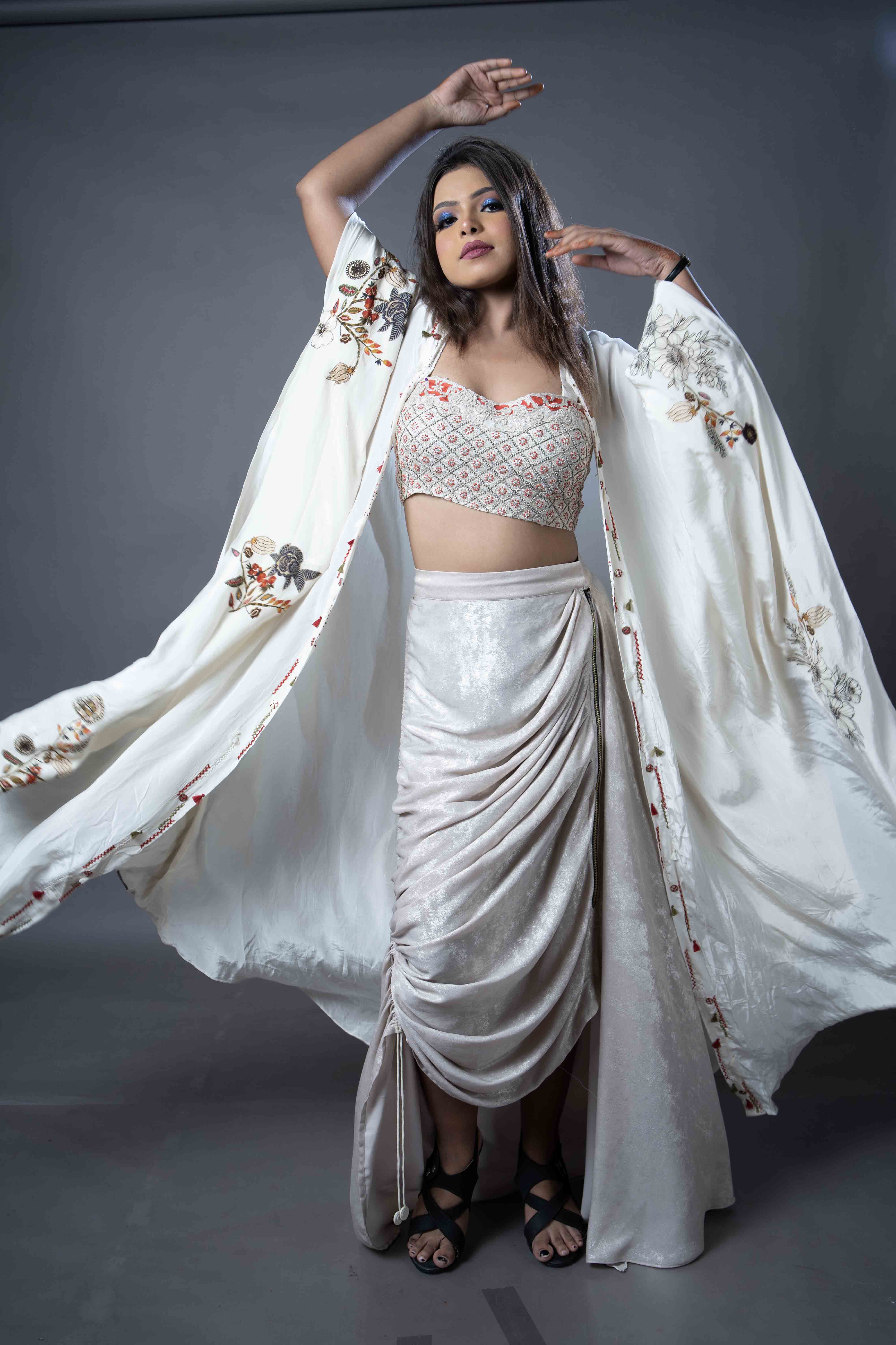 white long dress