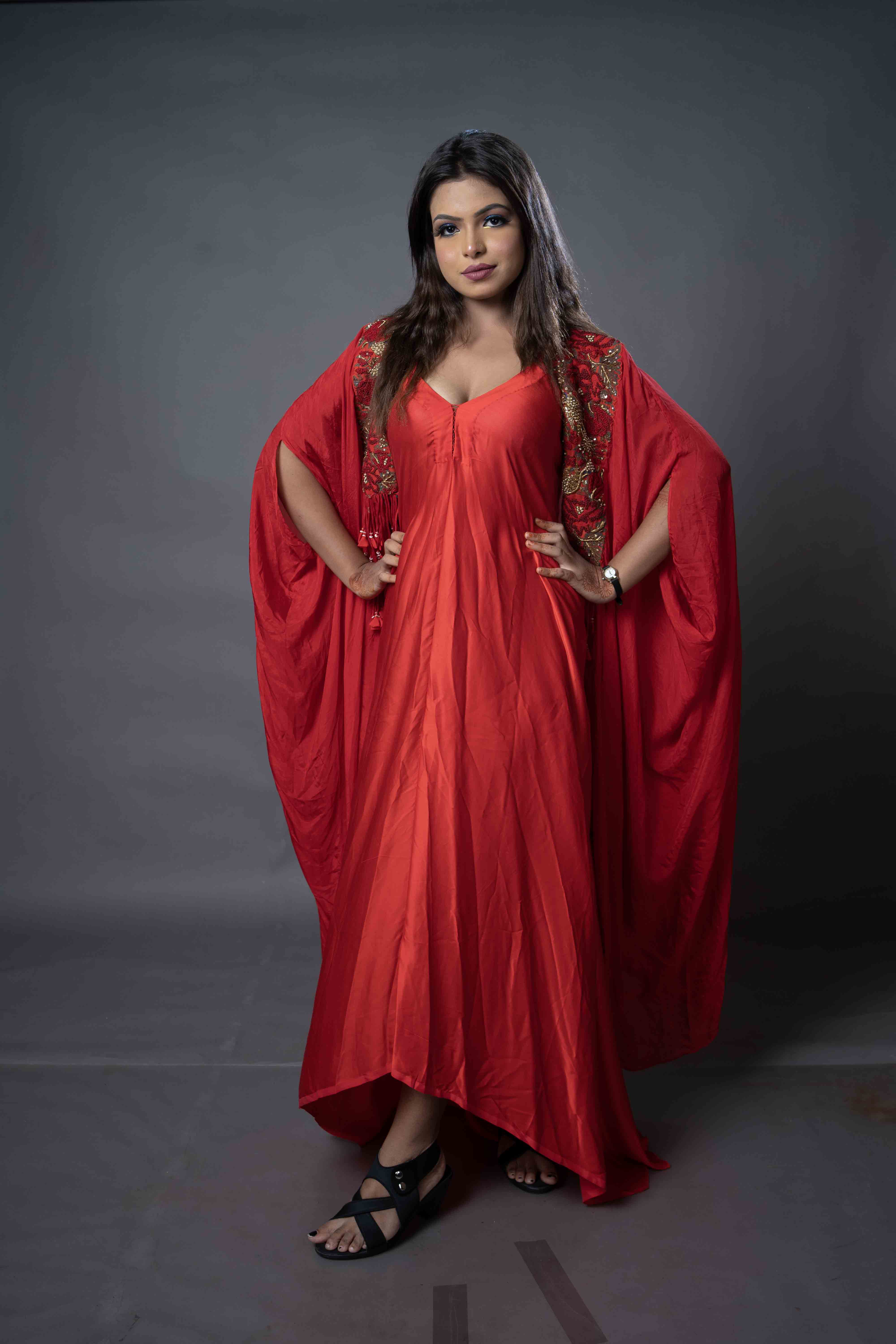 Red full dress 