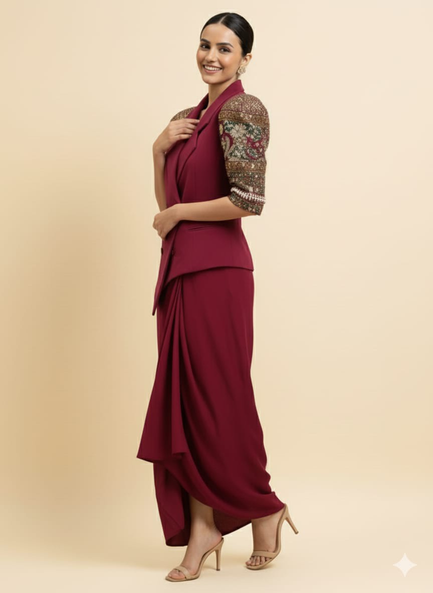 Crimson Regal Drape Set