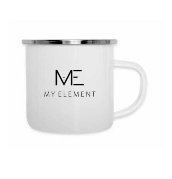 TASSE EMAILLE BLANC MY ELEMENT