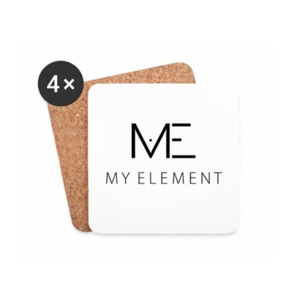 DESSOUS DE VERRE BLANC MY ELEMENT