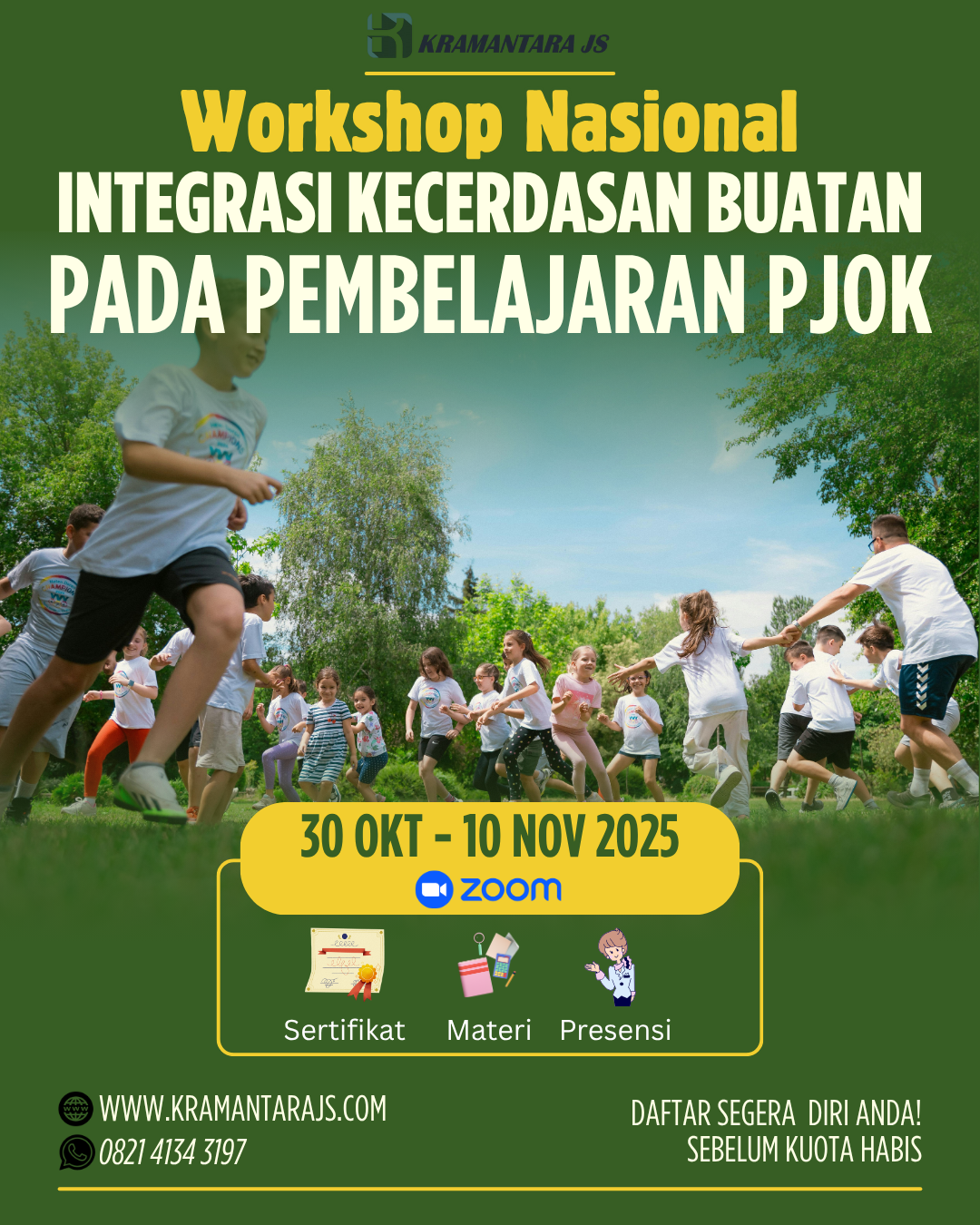 Workshop Nasional Integrasi Kecerdasan Buatan pada Pembelajaran PJOK