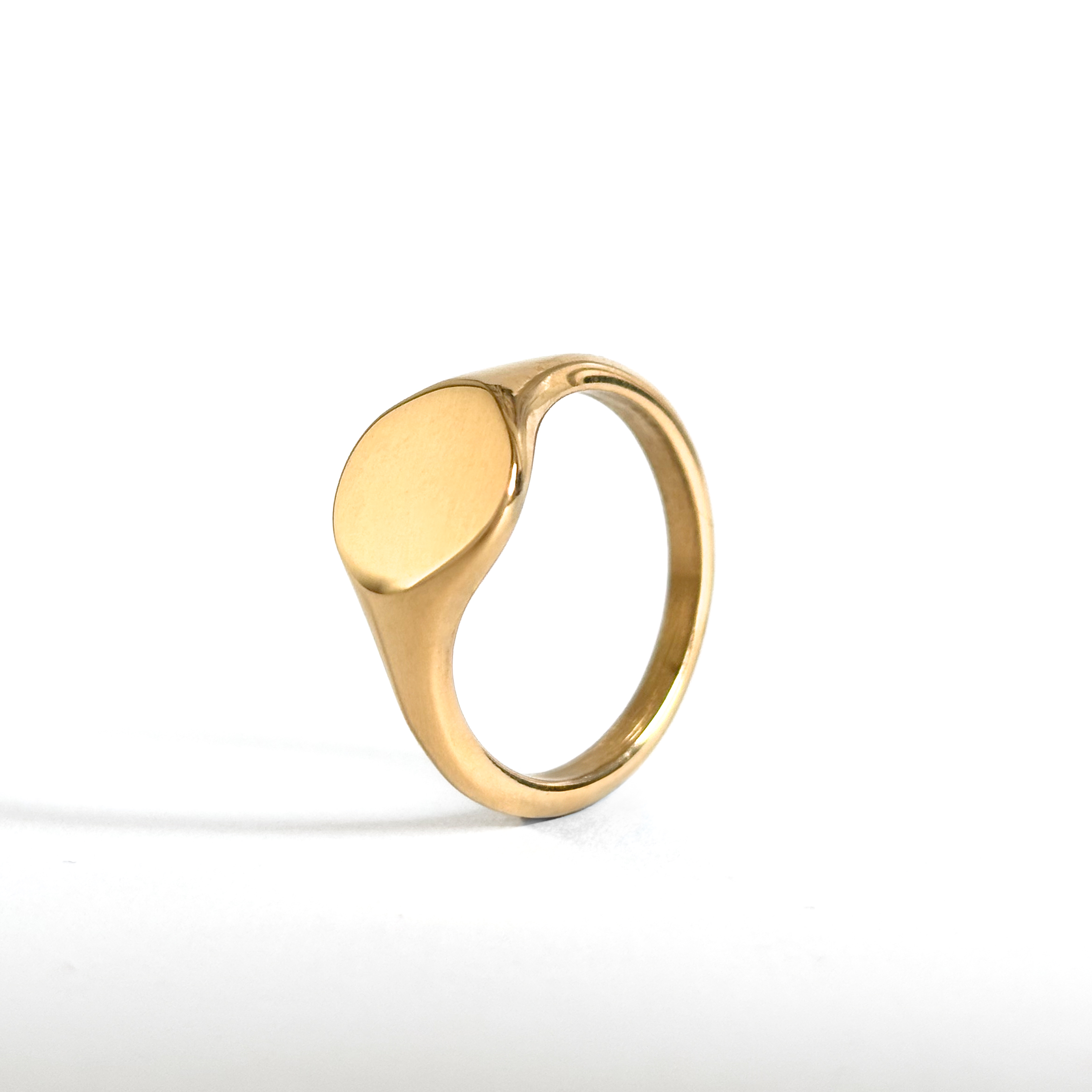 Chevalière ronde - Bague