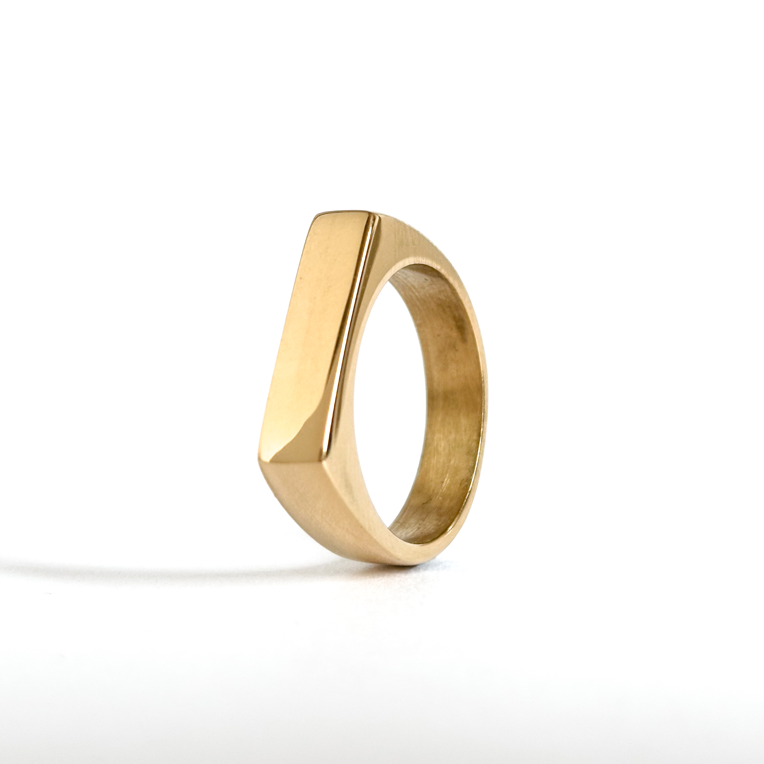 Chevalière rectangulaire - Bague