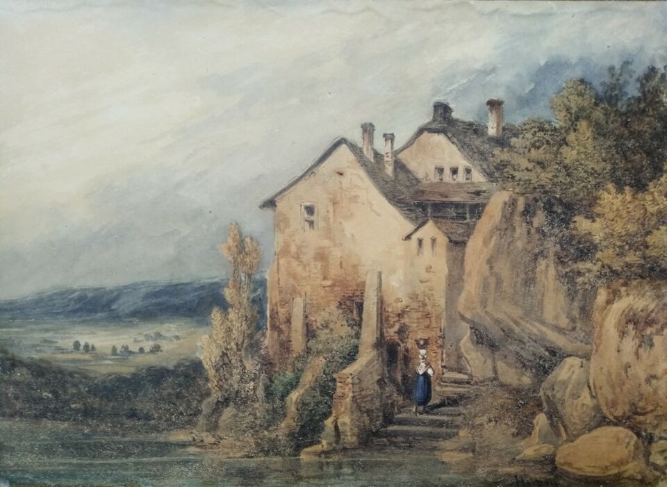 ECOLE FRANCAISE XIXe Paysage du sud