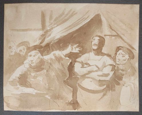 HONORE DAUMIER 1808-1879 Hercule de foire
