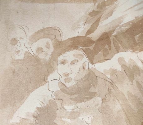 HONORE DAUMIER 1808-1879 Hercule de foire