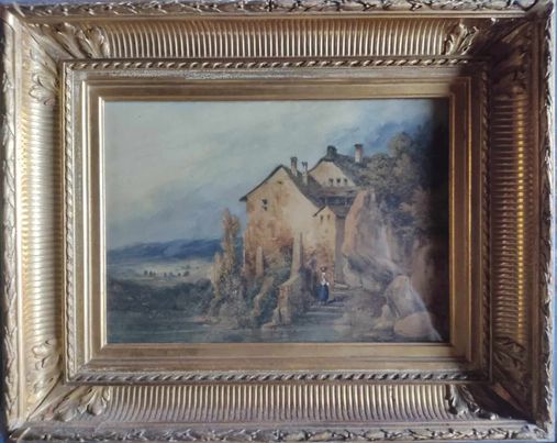 ECOLE FRANCAISE XIXe Paysage du sud