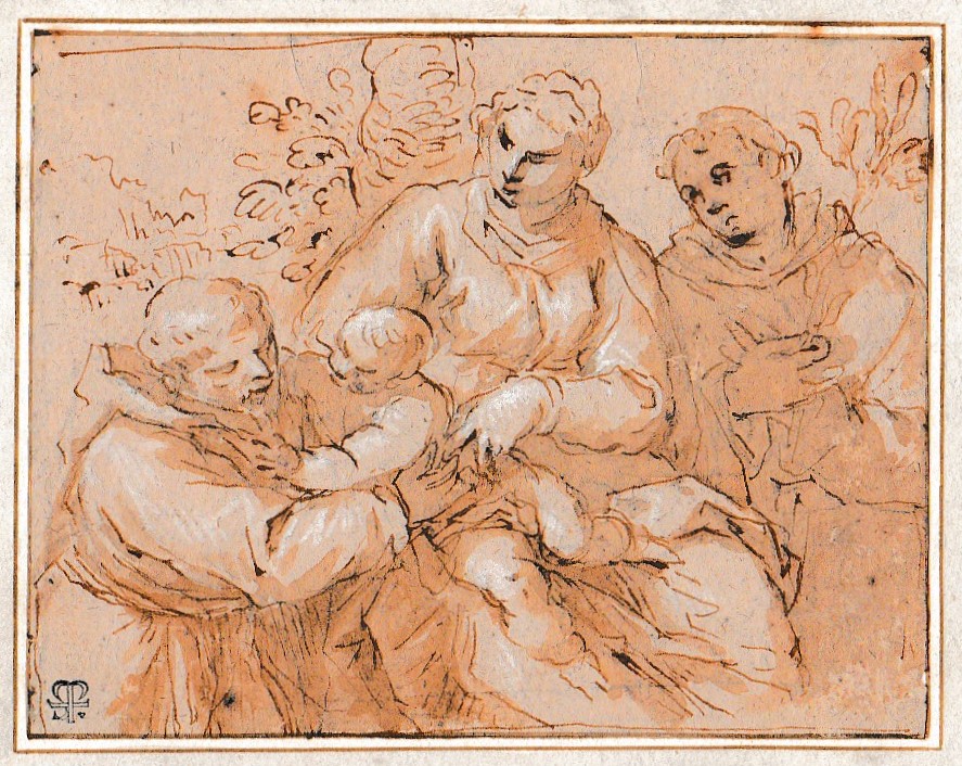 PALMA GIOVANE 1544-1628 Vierge a l'enfant accompagnée de Saints