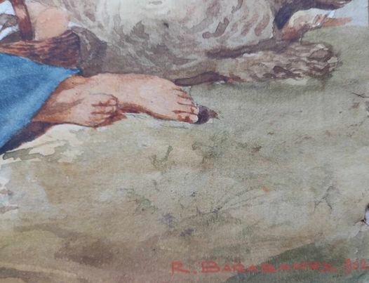 RICARDO BARABANDY bergères et troupeau