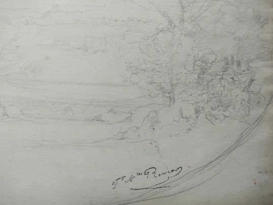 François-Auguste Ravier 1814-1895 Paysage
