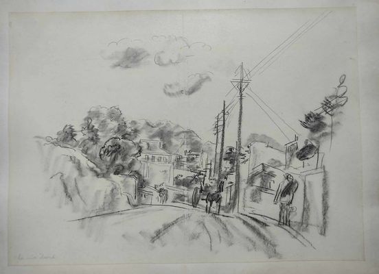 HERMINE DAVID 1886-1970 ruelle animée