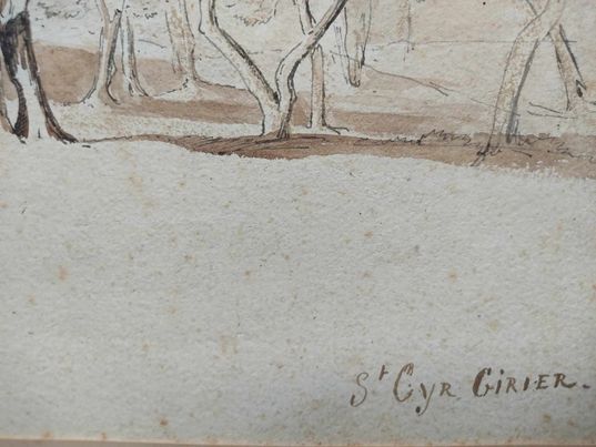 JEAN AIME SAINT CYR GIRIER paysage de bord de mer
