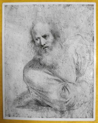 GIOVANNI FRANCESCO BARBIERI 1591-1666 Moise tenant les tables de la loi