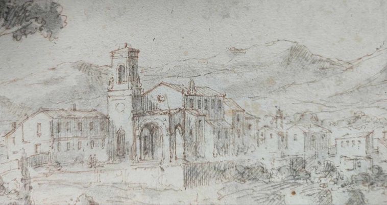 VUE DE SANT'ARCHANGELO DI CAVA XVIIe