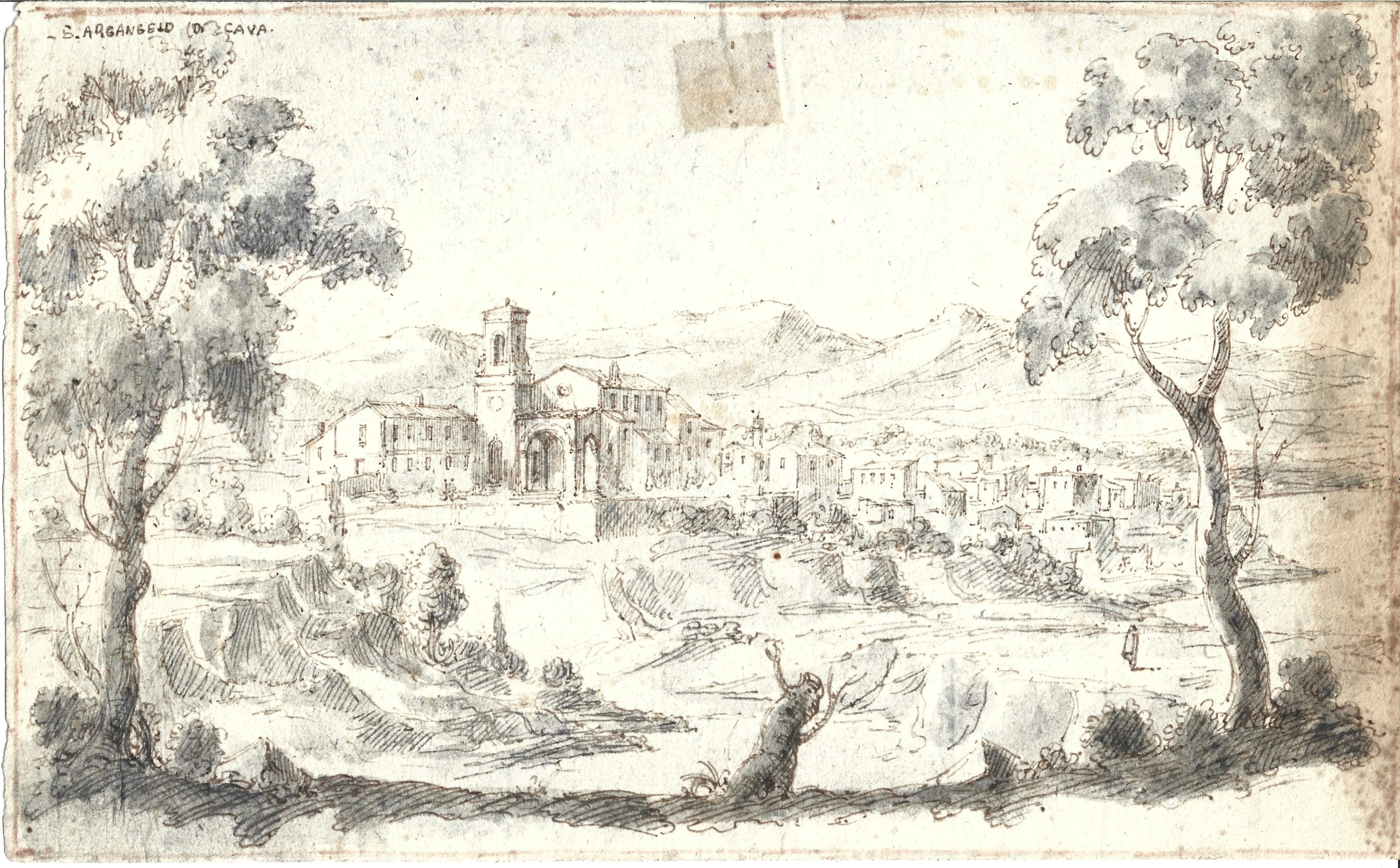 VUE DE SANT'ARCHANGELO DI CAVA XVIIe