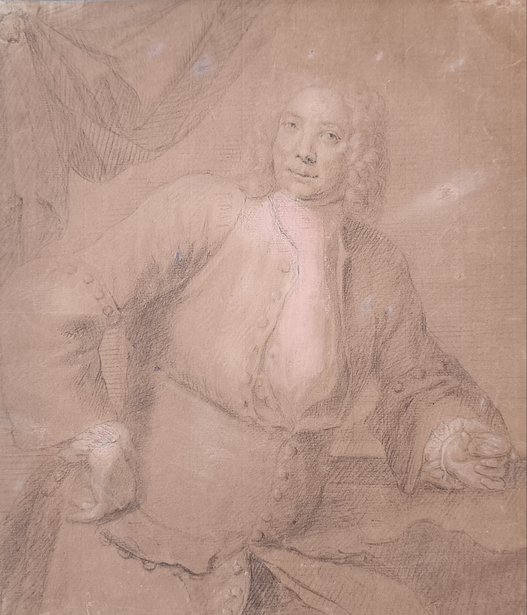 ECOLE HOLLANDAISE DU XVIIIe portrait d'homme 