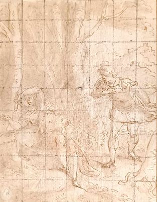 GIOVANNI BATTISTA PAGGI 1554-1627 Céphale et Procris