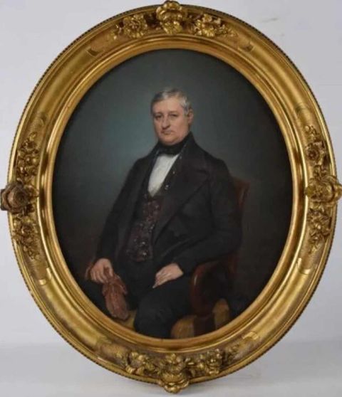 PAUL JOURDY 1805-1856 - Portrait d'homme