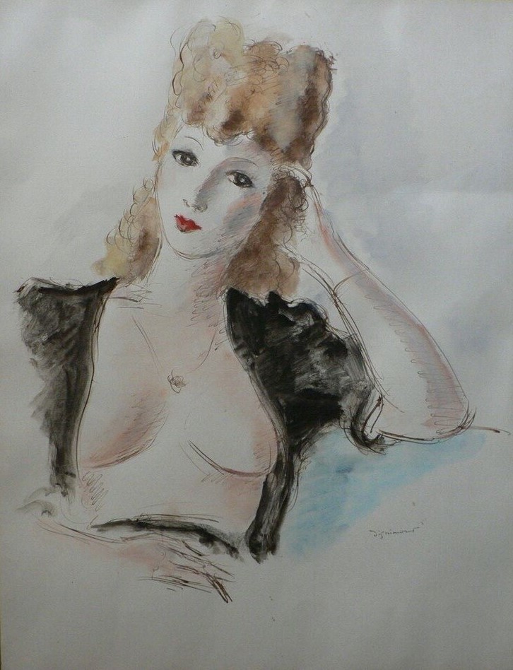 ANDRE DIGNIMONT 1891-1965 Portrait de femme