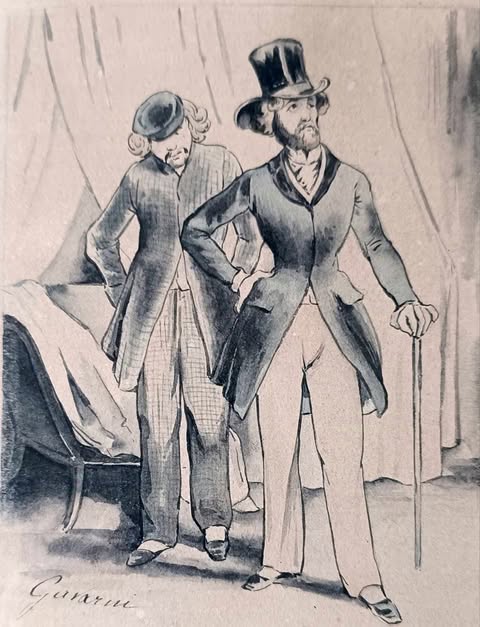 Paul Gavarni 1804-1866- Les étudiants de Paris