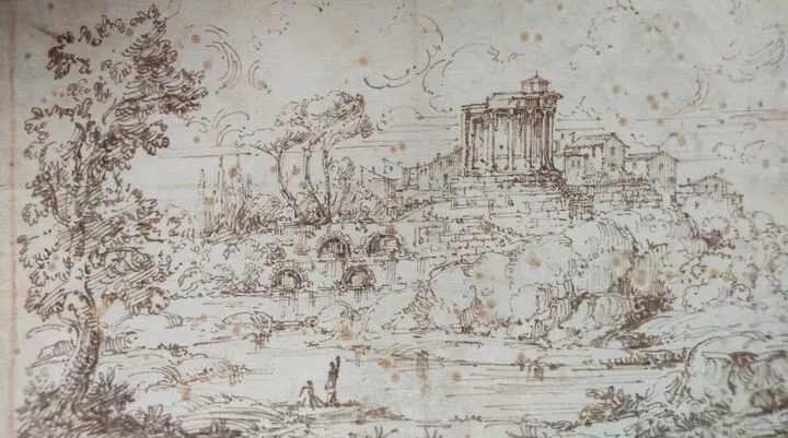 CERCLE DE ANNIBALE CARRACHE- école italienne du XVIIème