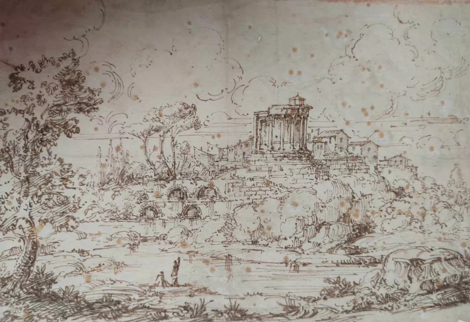CERCLE DE ANNIBALE CARRACHE- école italienne du XVIIème