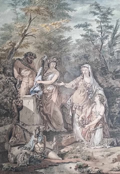 Jean-Jacques François le Barbier 1736-1826-Offrande au Dieu Pan