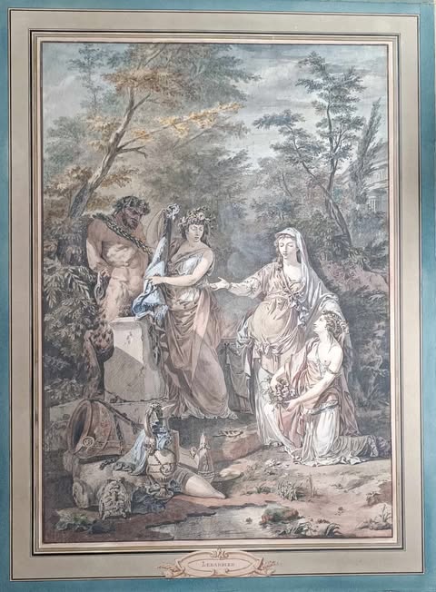 Jean-Jacques François le Barbier 1736-1826-Offrande au Dieu Pan