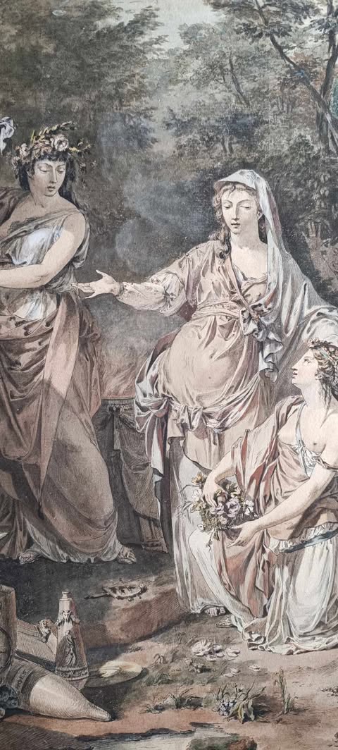 Jean-Jacques François le Barbier 1736-1826-Offrande au Dieu Pan