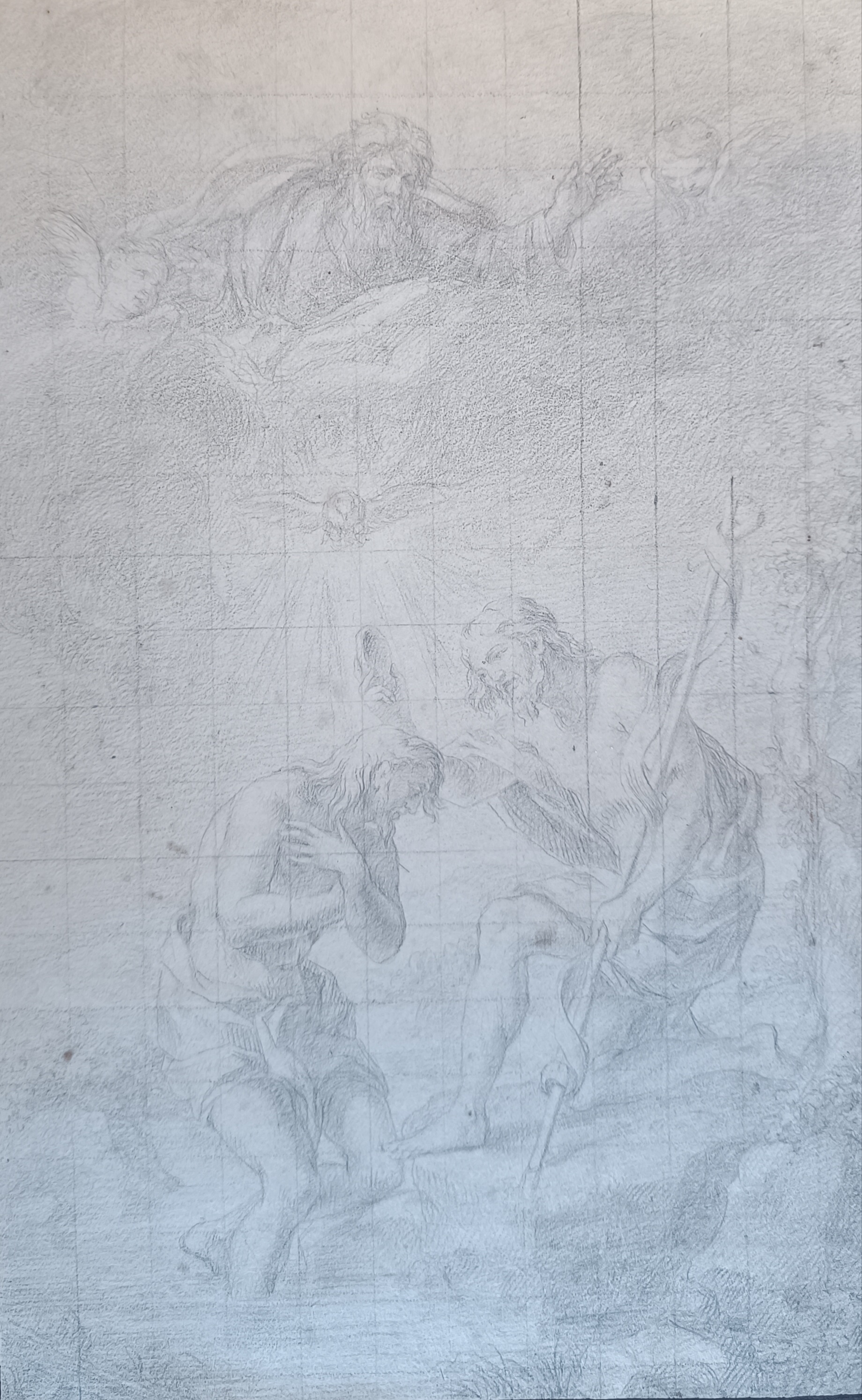École du Italienne du XVIIIe- Le Baptême du Christ