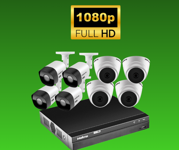 Kit de Câmeras de Segurança 1080p