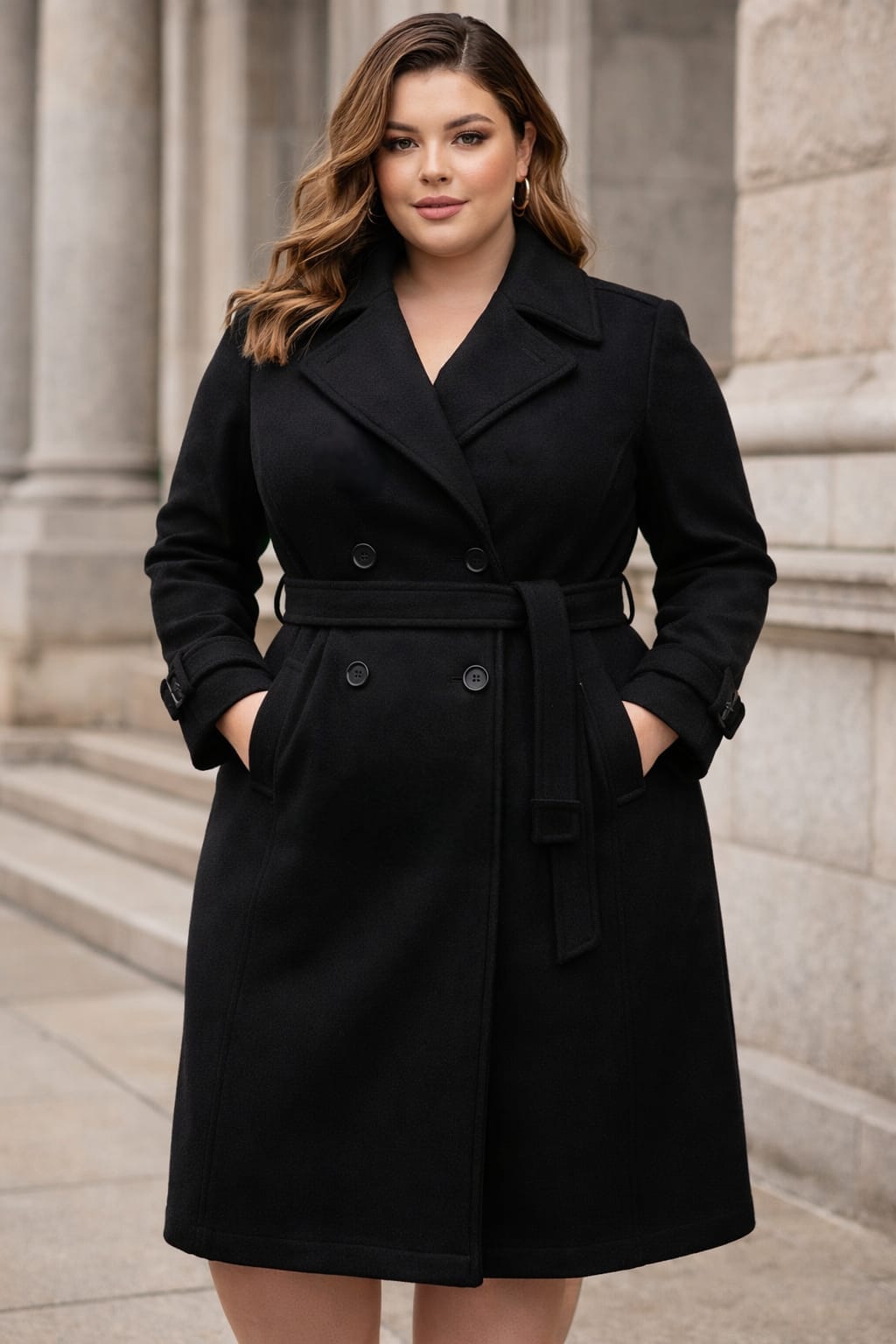 Abrigo Negro de Lana