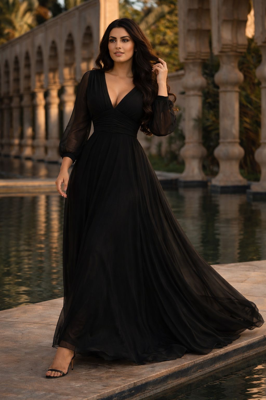 VESTIDO LARGO DE GALA