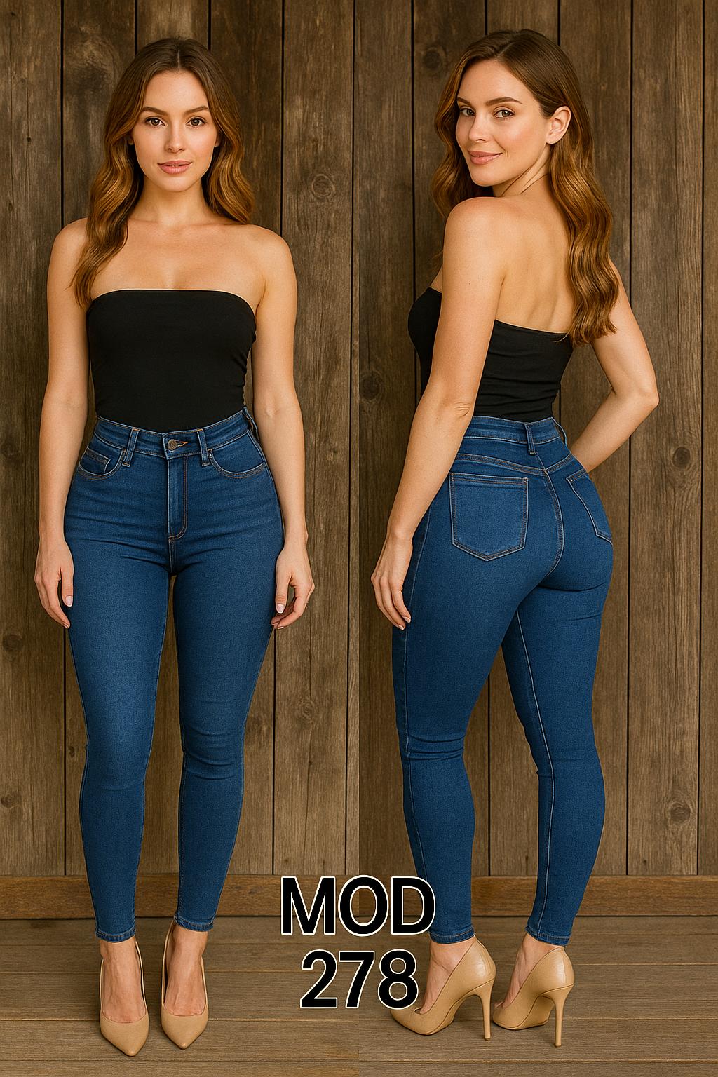 JEANS MEZCLILLA ENTUBADO