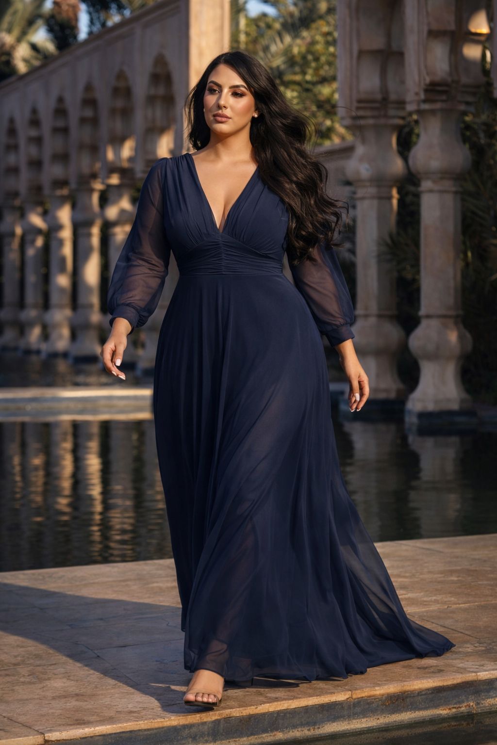 VESTIDO LARGO DE GALA