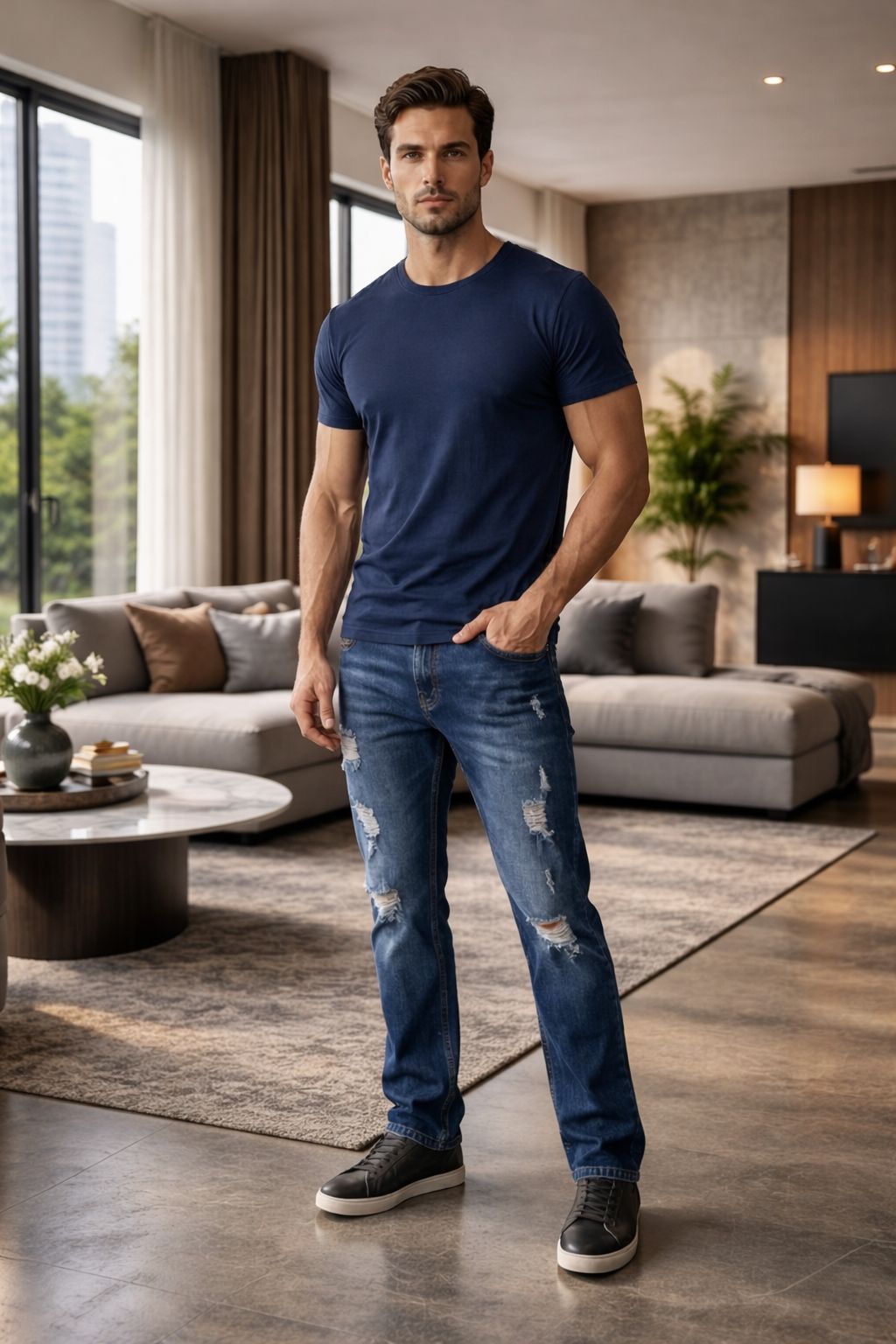 JEANS MEZCLILLA CABALLERO 